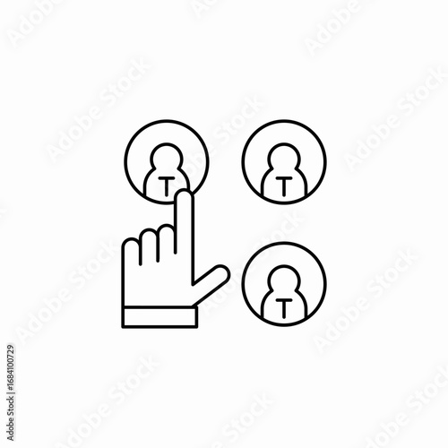 user experience icon sign vector