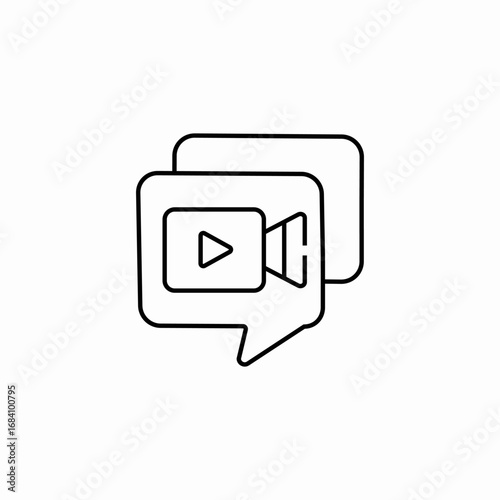 video call icon sign vector