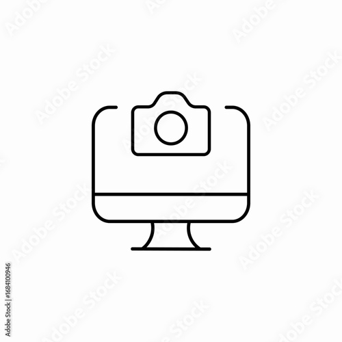 web camera icon sign vector