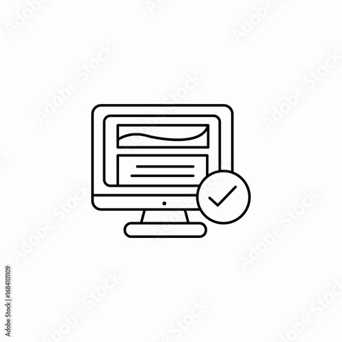 website security icon sign vector