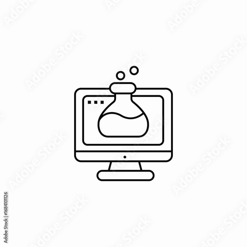 website testing icon sign vector