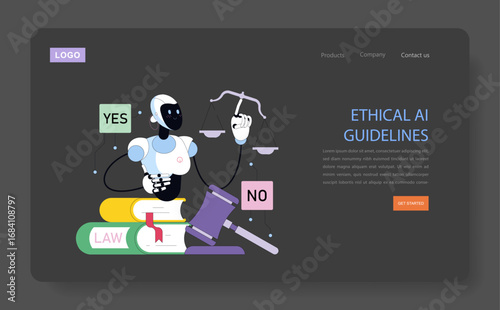 Ethical AI Guidelines with Robot Balancing Law