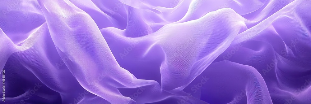 Obraz premium Abstract Purple Fabric Creates Soft, Elegant Curves and Gentle Ripple