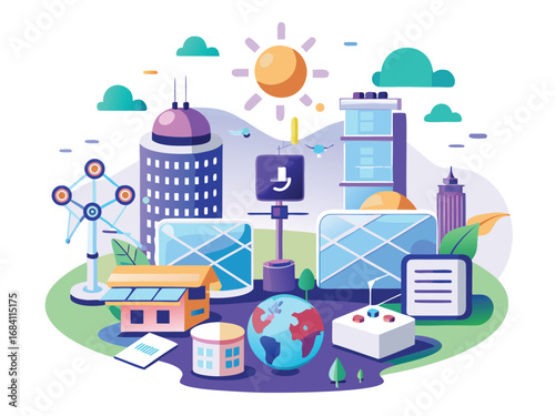 Ai powered smart grid enhances urban living with sustainable energy and connectivity