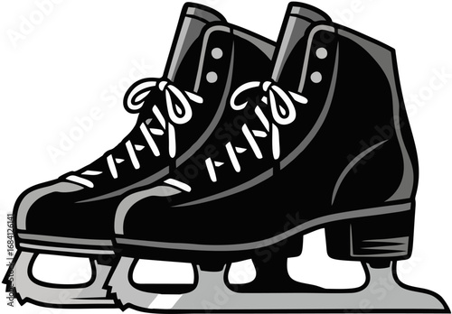 Ice Skates Illustration