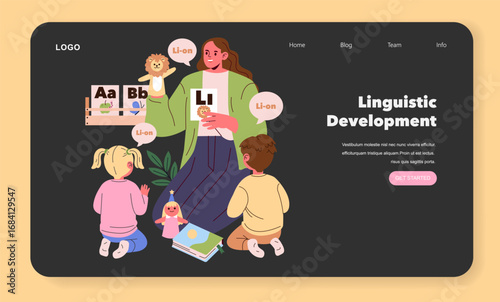 Linguistic Development with Children and Teacher