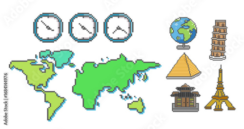 pixel_travel around the world