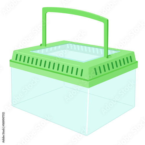 斜めから見た虫かごのイラスト