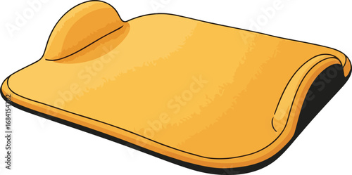 simple yellow plastic sled for winter fun a childs classic toy