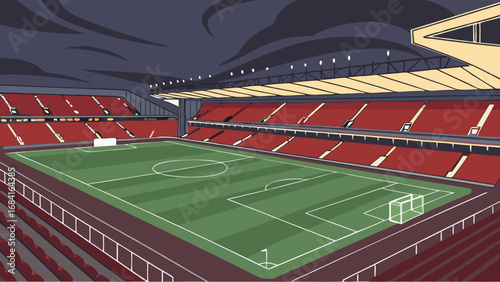 Soccer Stadium Illustration.