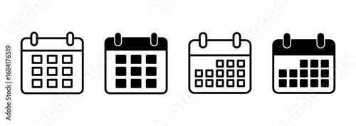 Calendar icon vector. Calender sign and symbol. Schedule icon symbol