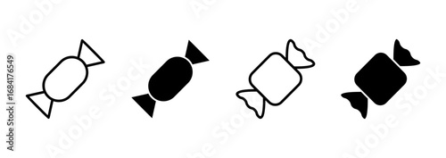 Candy icon vector. candy sign and symbol.