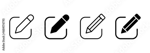 Edit icon vector. edit document sign and symbol. edit text icon. pencil. sign up