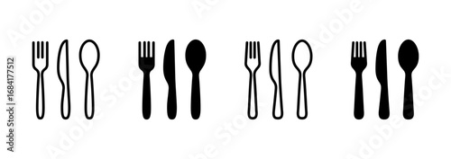 spoon and fork icon vector. spoon, fork and knife icon vector. restaurant sign and symbol