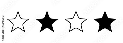 Star icon vector. rating sign and symbol. favourite star icon