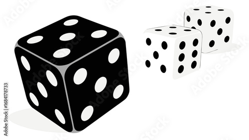 Dice Graphic Illustration.