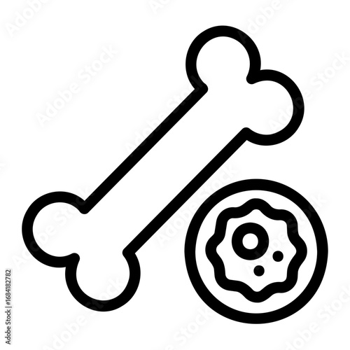 bone Line Icon
