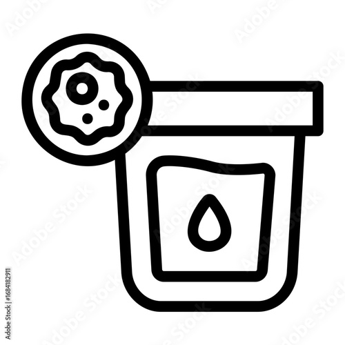 urine sample Line Icon
