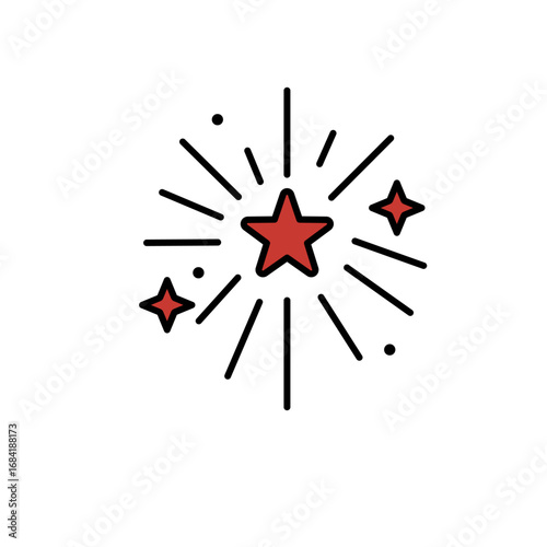 Vector Illustration of Star Icon – Decorative Symbol and Design Element