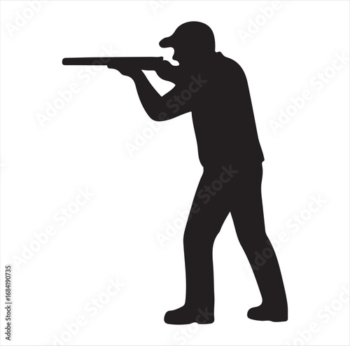 hunting vector silhouette