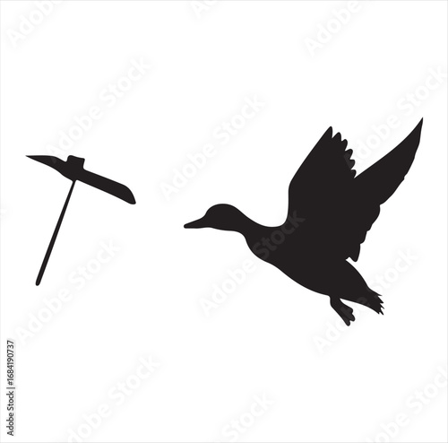 hunting vector silhouette