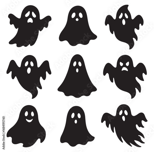 ghost vector set silhouette