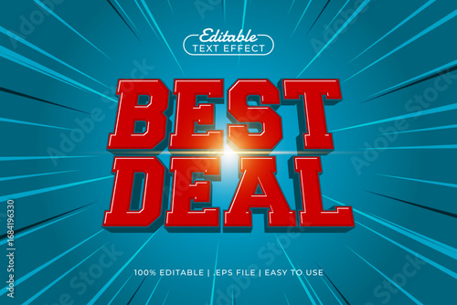 best deal editable text effect