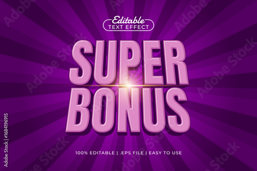 super bonus editable text effect