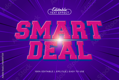smart deal editable text effect
