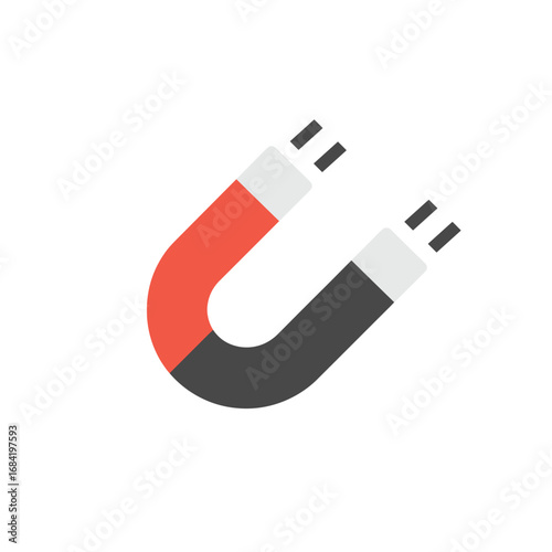 horseshoe magnet isolated on white