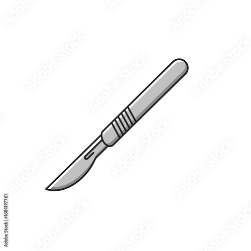vector illustration of a knife