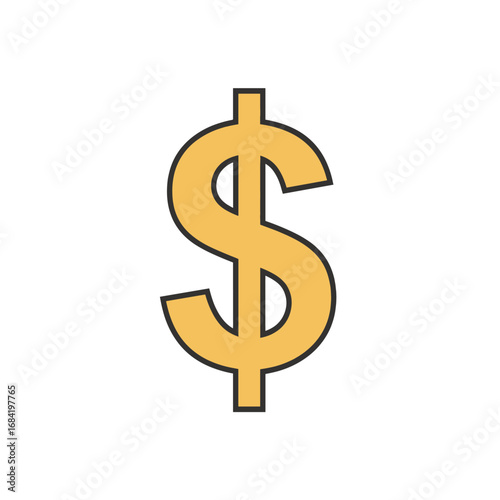 golden dollar symbol