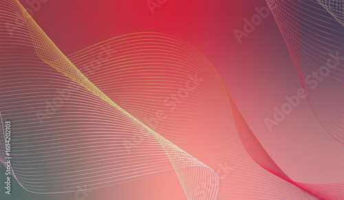 Abstract Gradient Wave Lines Vector Background, Modern Flowing Wavy Lines Design, Colorful Gradient Flow Texture, Futuristic Dynamic Fluid Vector Art Illustration, Trending Background Design