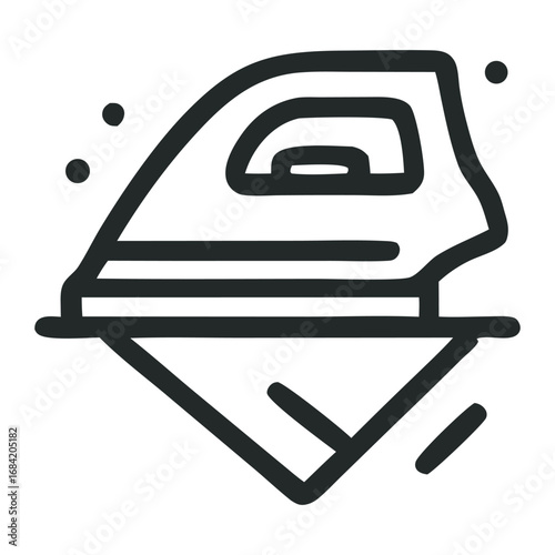 Iron appliance with transparent background