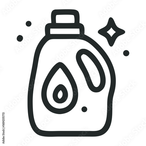 Soap bottle with transparent background