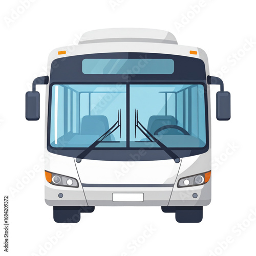 City bus flat design illustration