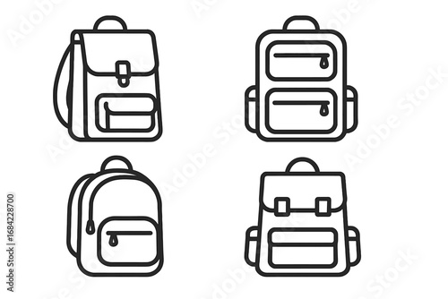 Various cakes thin icon collection with editable stroke, suitable for websites, books, cards, apps, and digital design. Vector cartoon illustration set with transparent background, organized in order.