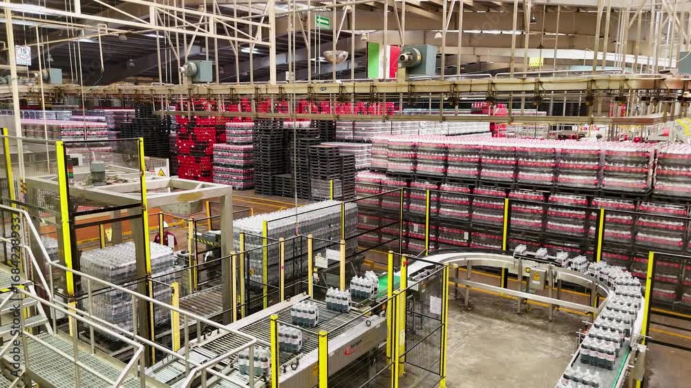 producción y distribución en planta de bebidas