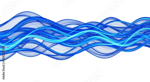 Stunning abstract design with moving blue energy waves, perfect for modern digital backgrounds and digital business presentations.