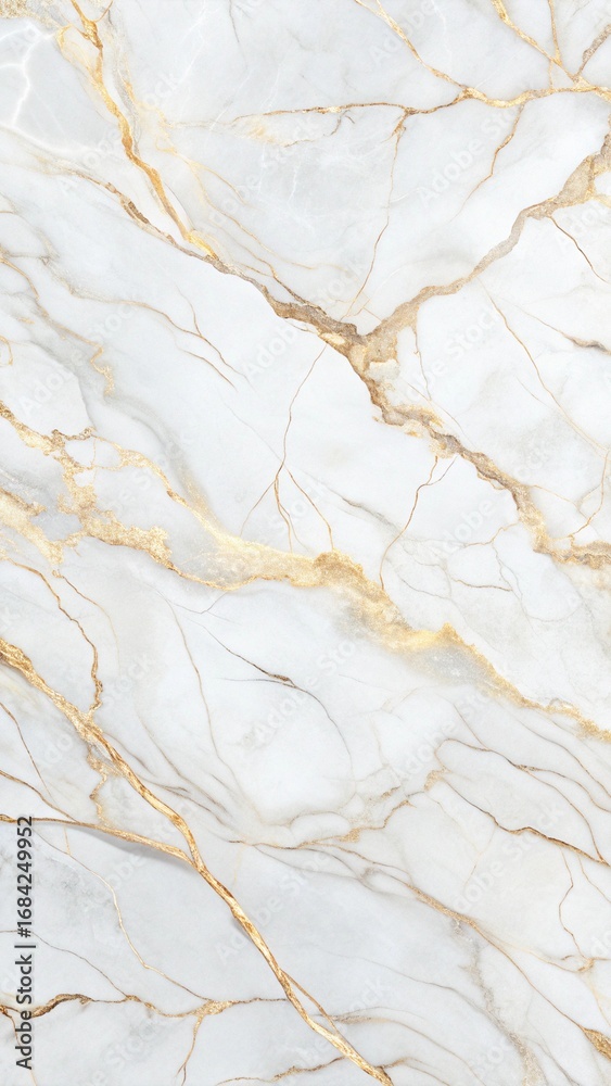 Fototapeta premium Marble Texture with White and Gold Veins for Luxury Branding