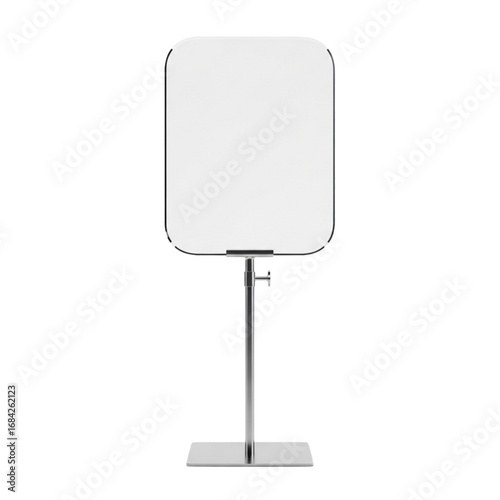Modern, minimalist 3D glass plate, perfect for mockups, branding and personal or professional projects, isolated on a solid white background.