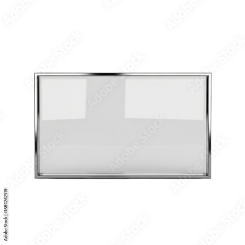 Modern, minimalist 3D glass plate, perfect for mockups, branding and personal or professional projects, isolated on a solid white background.