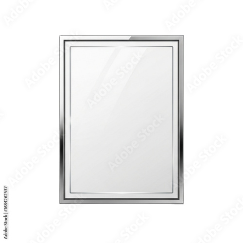Modern, minimalist 3D glass plate, perfect for mockups, branding and personal or professional projects, isolated on a solid white background.