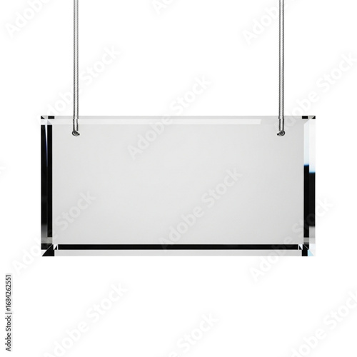 Modern, minimalist 3D glass plate, perfect for mockups, branding and personal or professional projects, isolated on a solid white background.