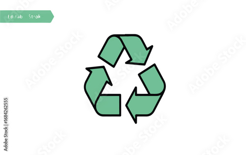 Recycling Symbol A Green Arrow Concept for Environmental Sustainability