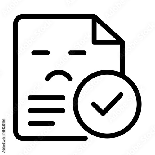 Resume Check Line Icon of AI Interview Coaching Icon Set