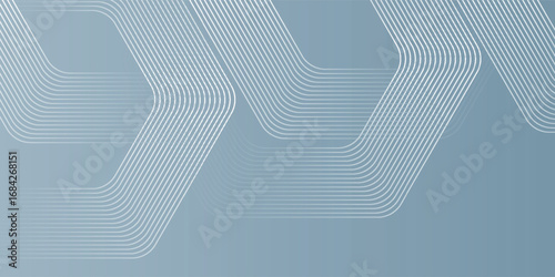 Abstract hexagon lines on gray background. Geometric stripe line art design modern. vector background pattern eps10