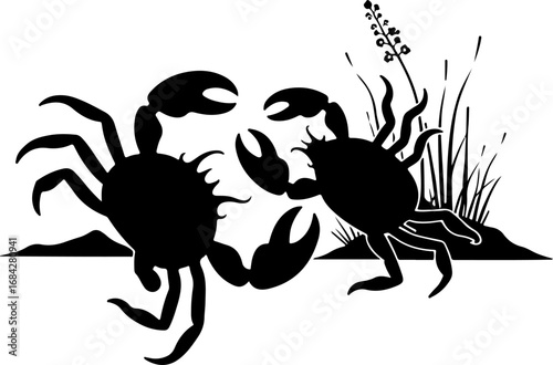 black and white crab spider, spider, crab, vector, animal, illustration, insect, tattoo, symbol, icon, black, nature, design, sign, arachnid, silhouette, art, halloween, bug, cartoon, web, drawing, fe