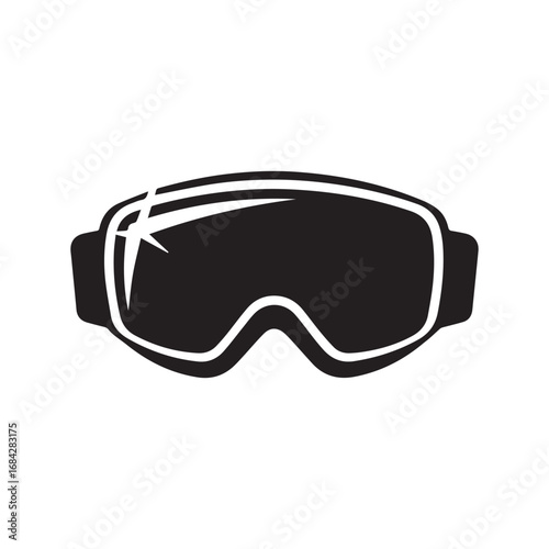 Ski goggles logo vector illustration
