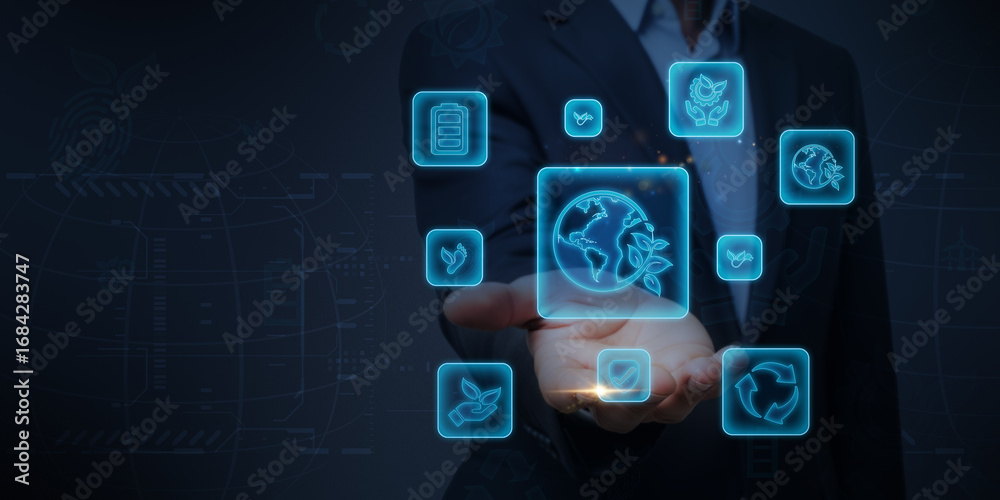 Fototapeta premium ESG Business Sustainable Growth Ethical Investment